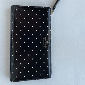Kate Spade Polka dot wristlet; brand new